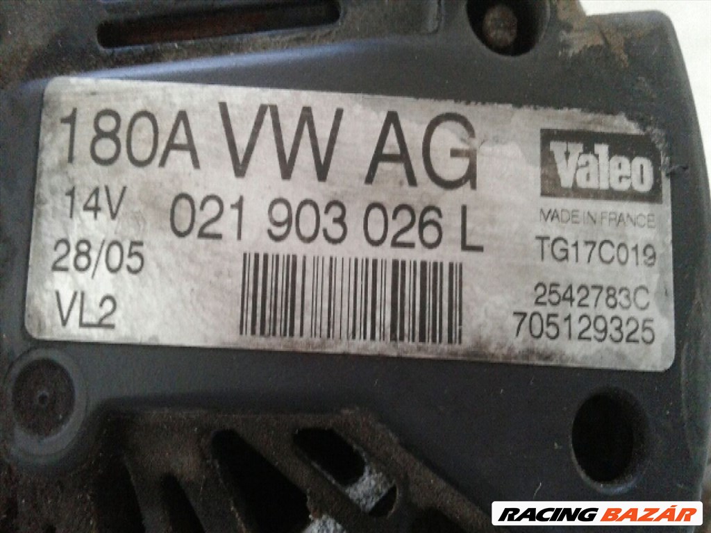 VW PASSAT B6 Generátor valeotg17c019 5. kép