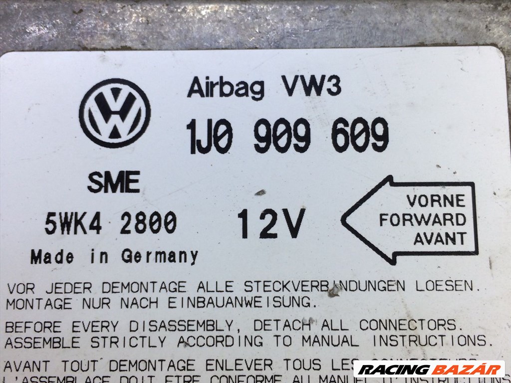 VW BORA Légzsák Elektronika vw1j0909609-sme5wk42800 3. kép