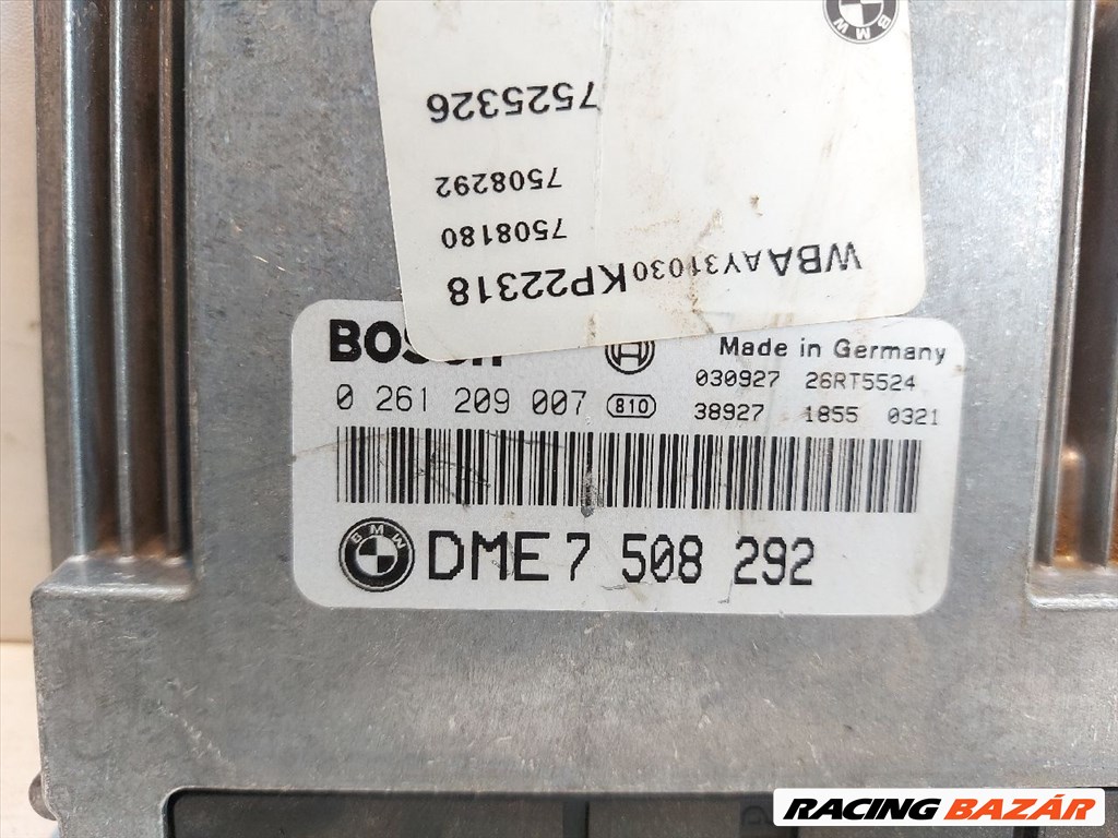 BMW 3 E46 Motorvezérlő 261209007-7508292 2. kép