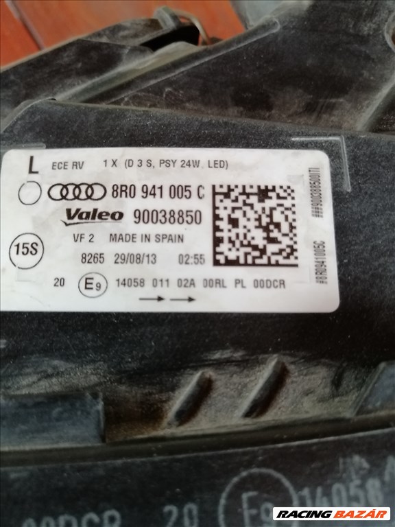 Audi Q5 első lámpa  8r0941005c 4. kép