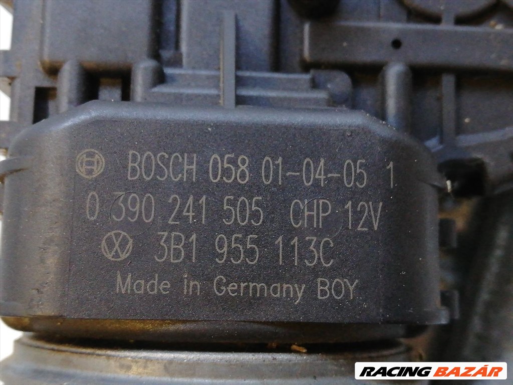 VW PASSAT B5 Első Ablaktörlő Szerkezet Motorral bosch0580104051-390241505 3. kép