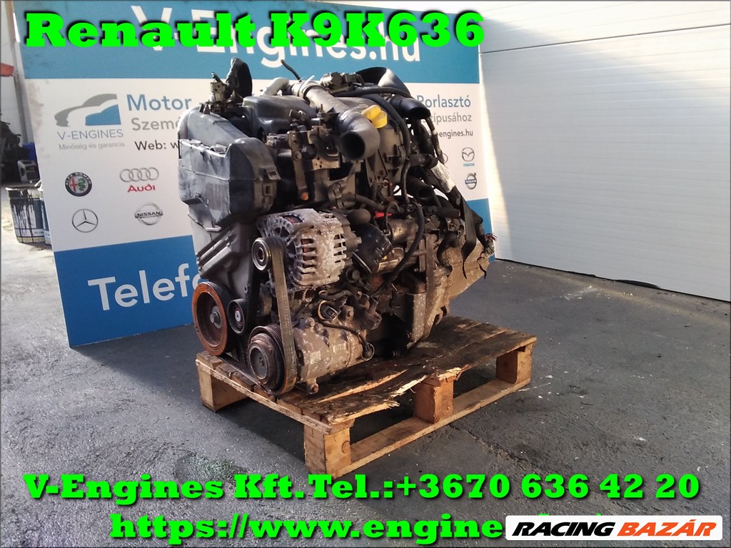 RENAULT K9K636 bontott motor 1. kép