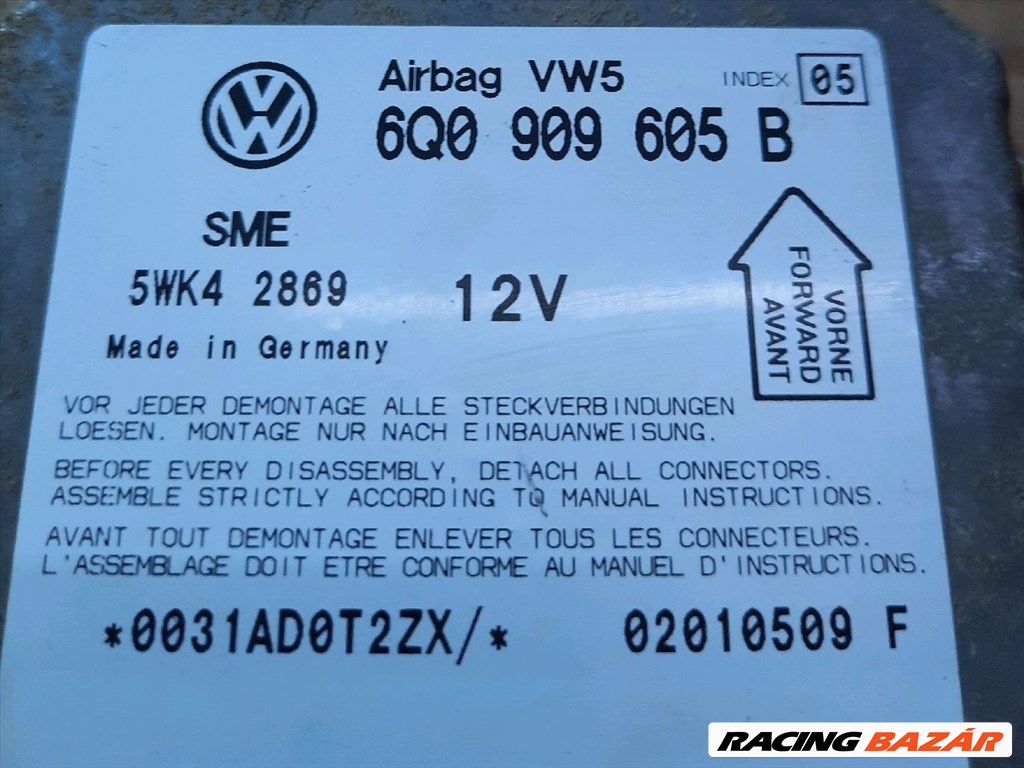 VW PASSAT B5 Légzsák Elektronika sme5wk42869-2010509 3. kép