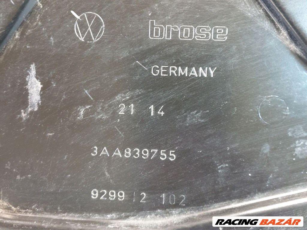 VW PASSAT B6 Bal hátsó Ablakemelő Szerkezet (Elektromos) vw3aa839755-brose929912102 3. kép