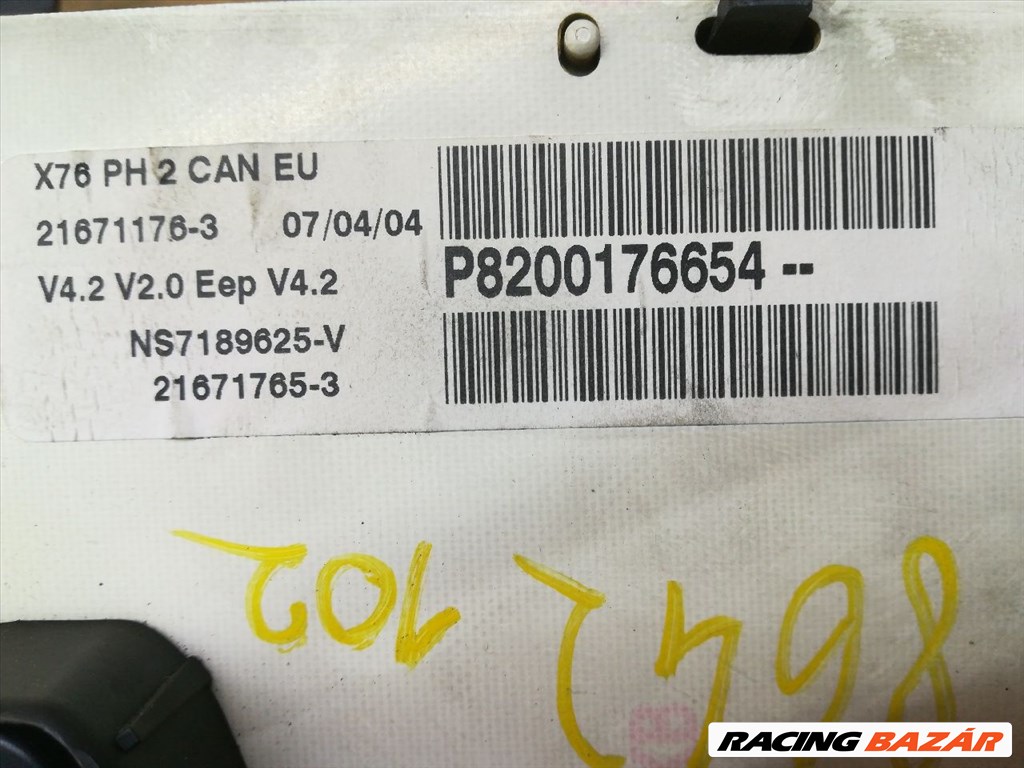 RENAULT KANGOO Kilométeróra 216501761-p8200176654 3. kép