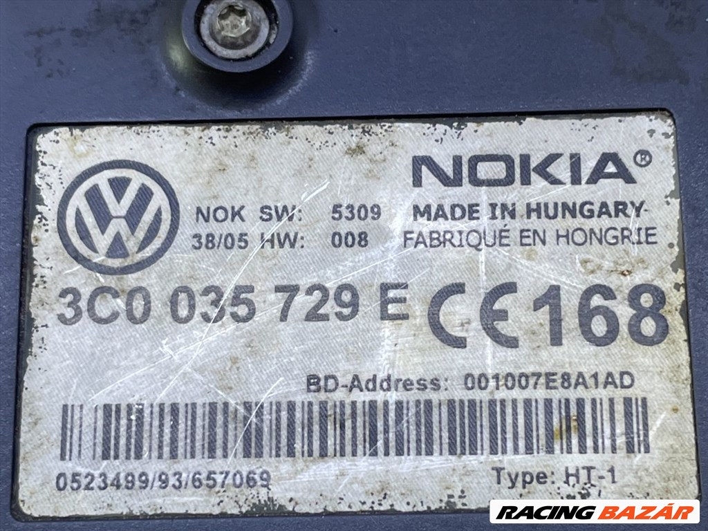 VW PASSAT B6 Bluetooth Elektronika 3c0035729e 3. kép