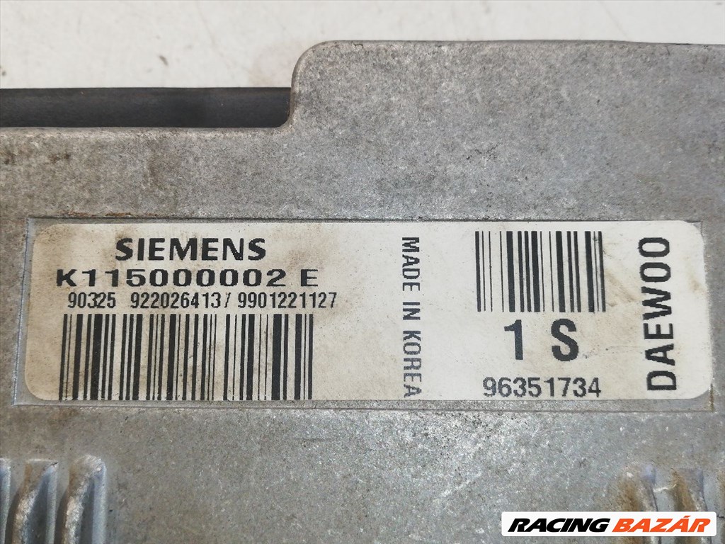 DAEWOO MATIZ Motorvezérlő siemensk115000002e-90325922026413 3. kép