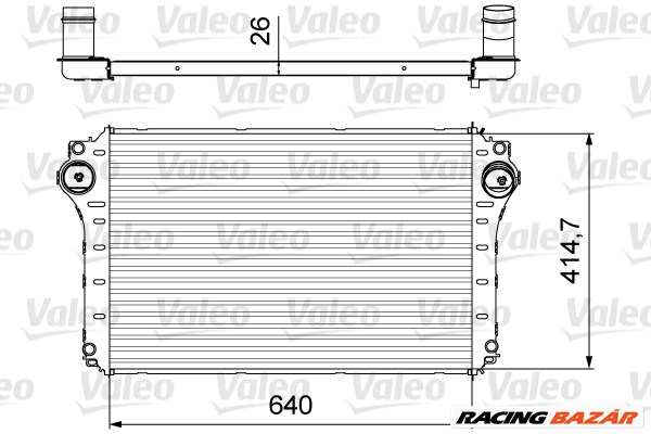 VALEO 818568 - töltőlevegő-hűtő TOYOTA 1. kép