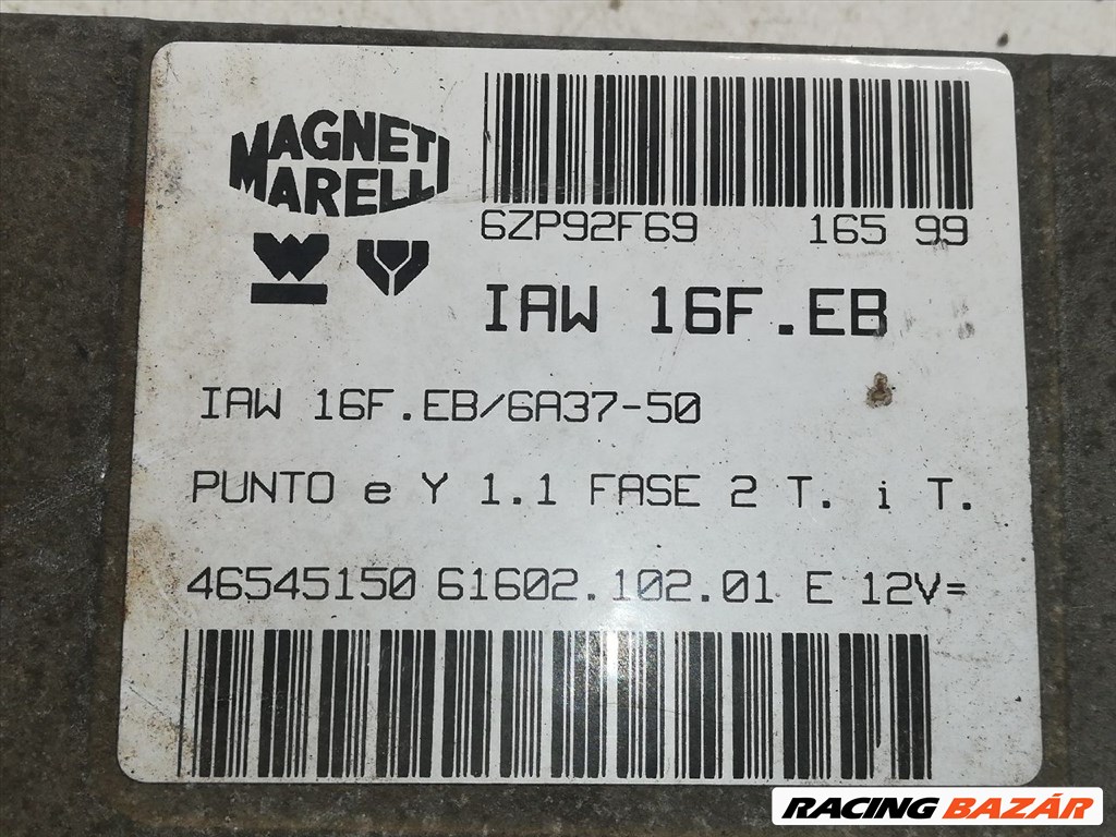 FIAT PUNTO I Motorvezérlő magnetimarelli4654515061602 3. kép