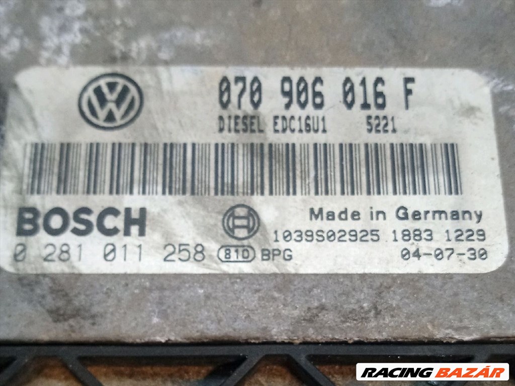 VW TOUAREG Motorvezérlő volkswagen070906016f-bac033364 3. kép