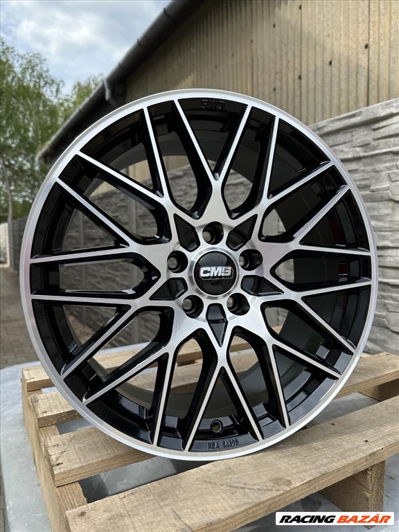 R19 5x112 (66,5) CMS C25 - 8.5J ET50 - Black Diamond Gloss új felnik 4. kép