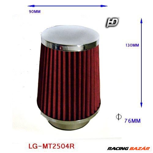 LG-MT2504R Direkt szűrő / Sport levegőszűrő piros 1. kép