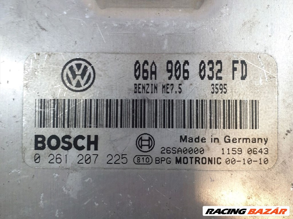 VW NEW BEETLE Motorvezérlő bosch0261207225-vw06a906032fd 3. kép