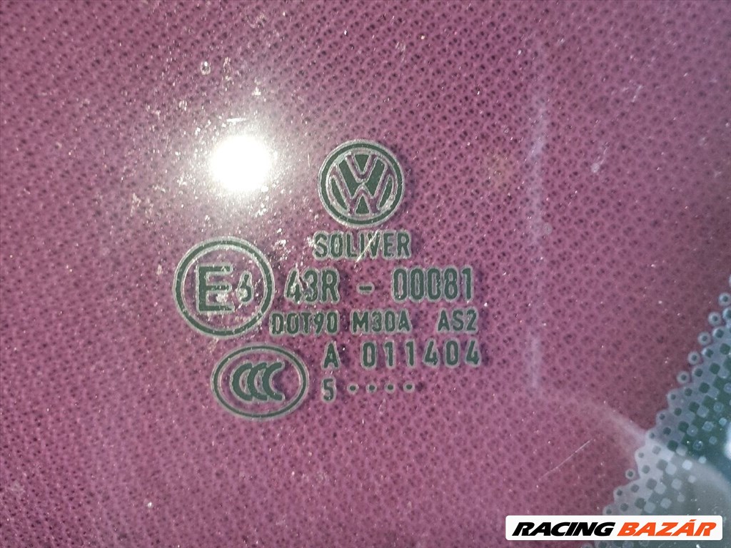 VW PASSAT B6 Bal hátsó Fixüveg (Ajtóban) vw43r00081-vwa011404 3. kép
