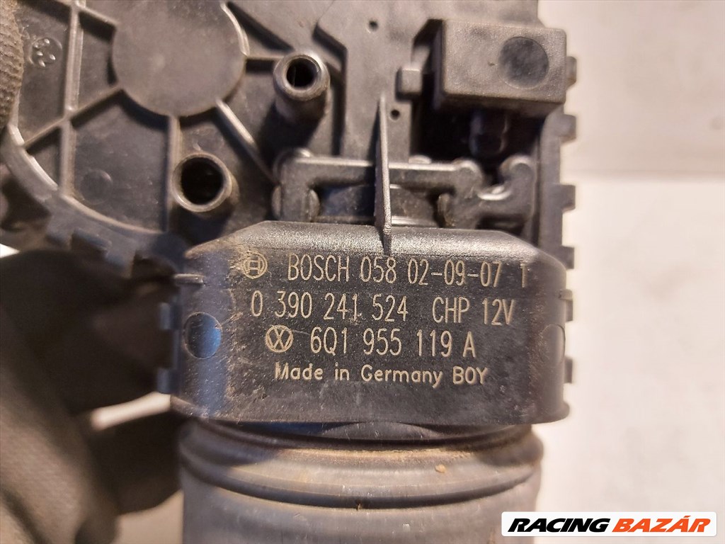 SKODA FABIA I Első Ablaktörlő Motor 390241524-6q1955119a 2. kép