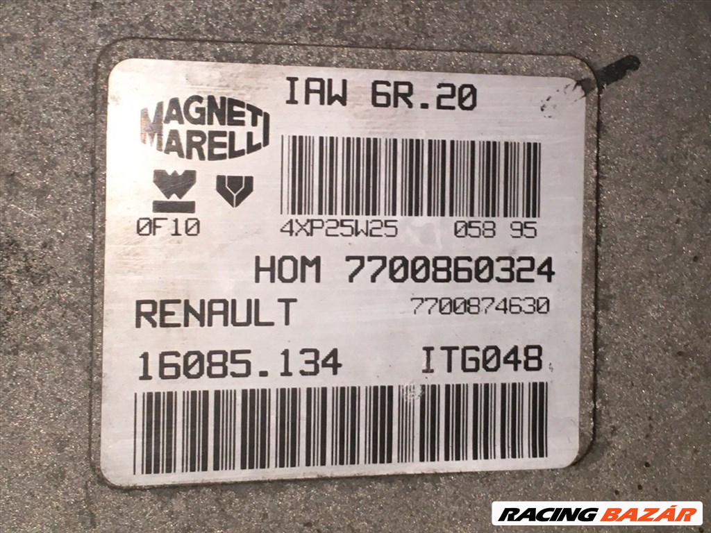 RENAULT CLIO I Motorvezérlő iaw6r20-7700860324 2. kép