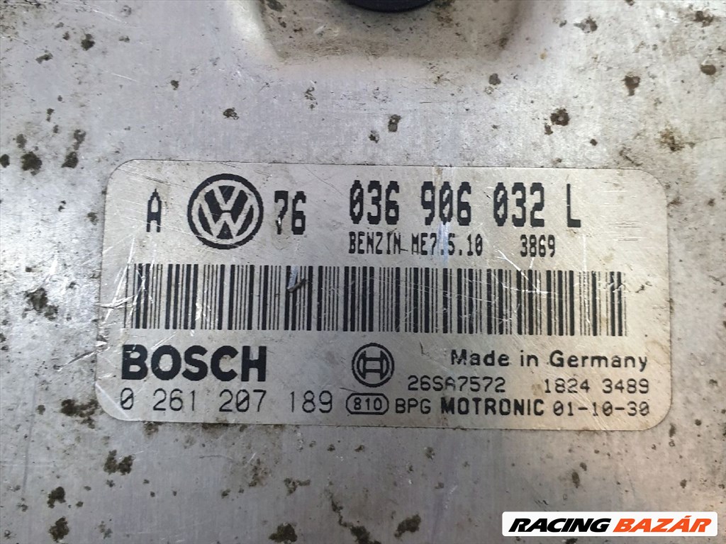 VW GOLF IV Motorvezérlő vw036906032l-bosch0261207189 3. kép