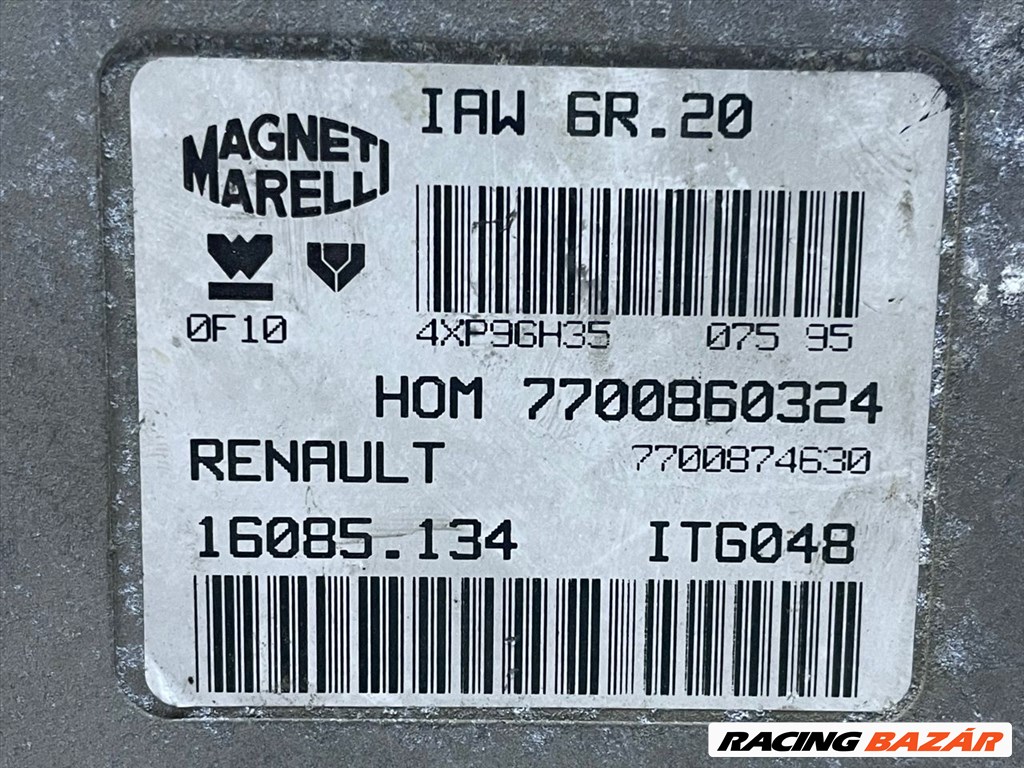 RENAULT TWINGO I Motorvezérlő renaulthom7700860324-magnetimarelliiaw6r20 3. kép
