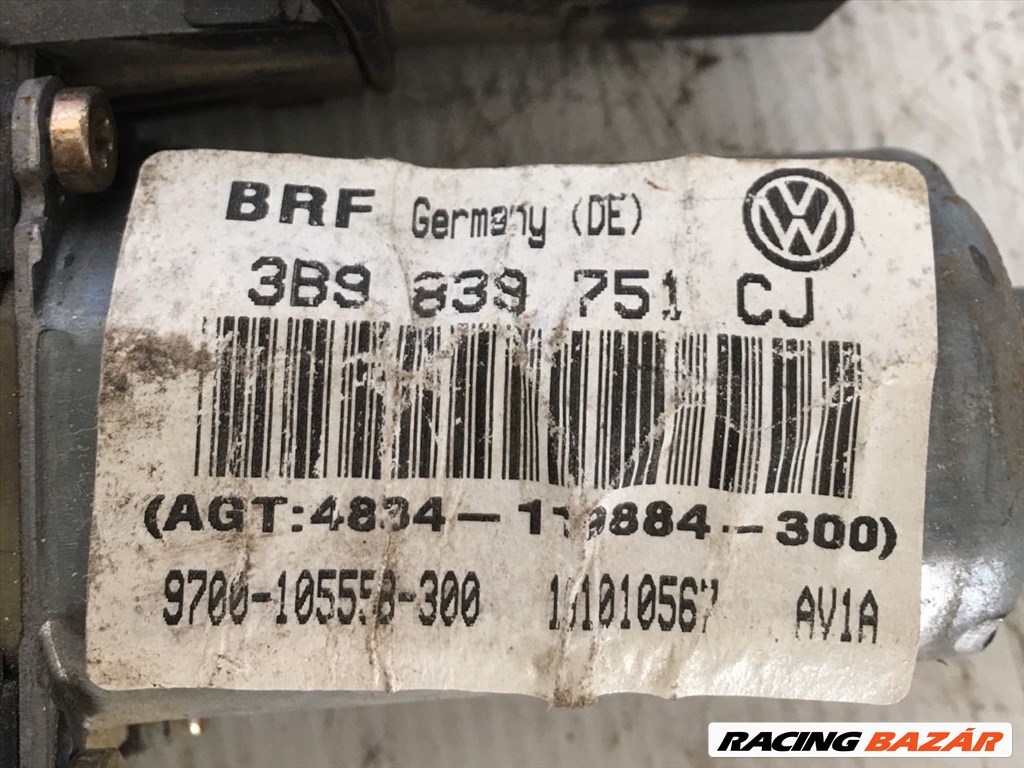 VW PASSAT B5 Bal hátsó Ablakemelő Motor 9700105558300-191010567 3. kép