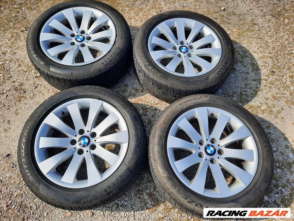 18 -as BMW gyári alufelni (5 GT - 7) :5x120 , 8Jx18 Et30 (STYLE 250) használt Pirelli téli gumi  1. kép