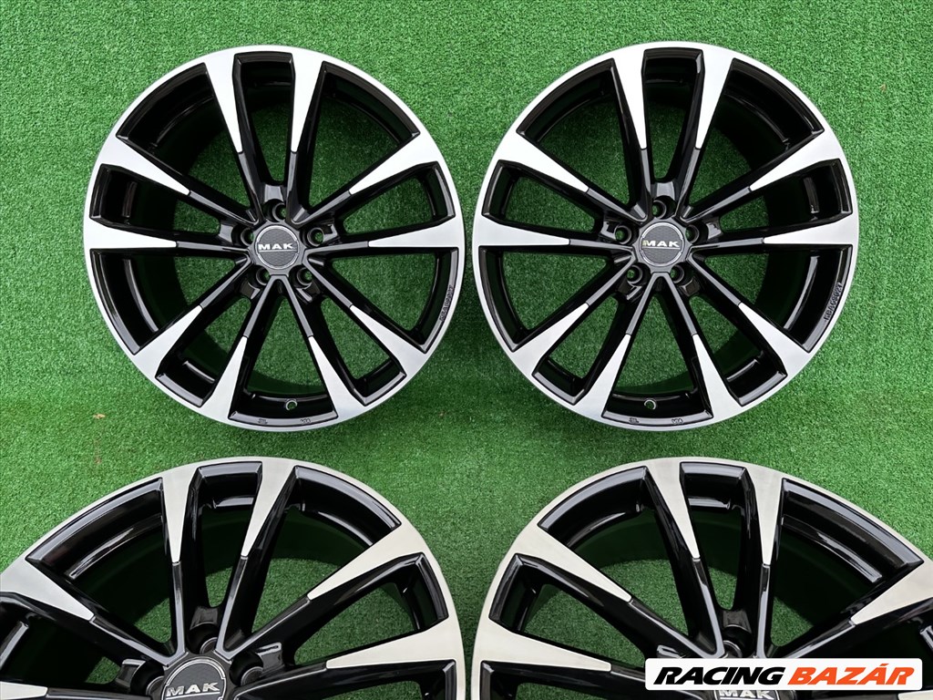 R19 5x100 (56,1) MAK MAIN BLACK MIRROR DIAMONDCUT- BICOLOR 8J ET48 NEW -SUBARU 2. kép