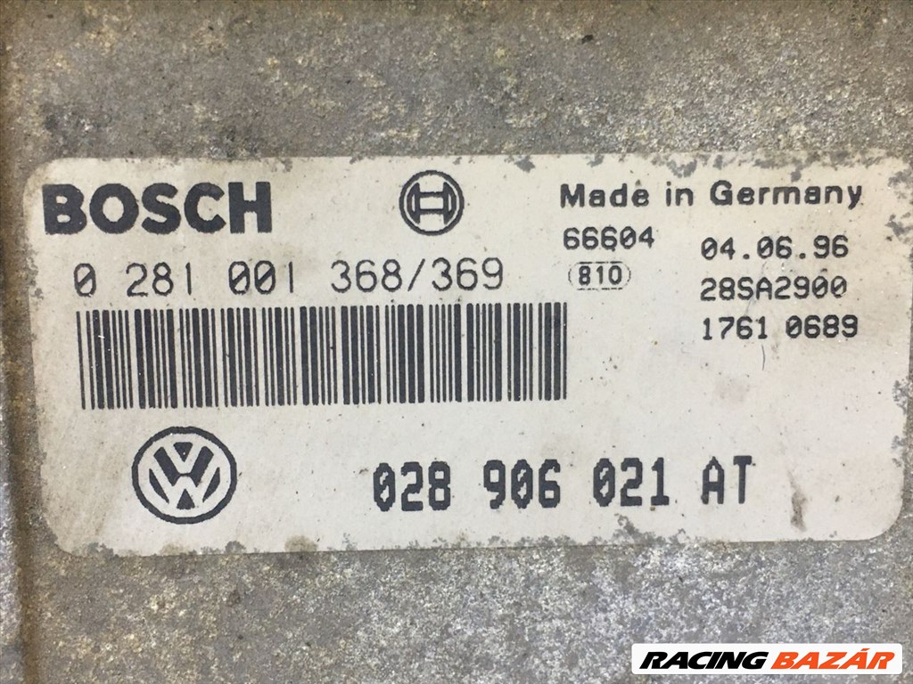 VW PASSAT B3 B4 Motorvezérlő bosch0281001368-vw028906021at 4. kép