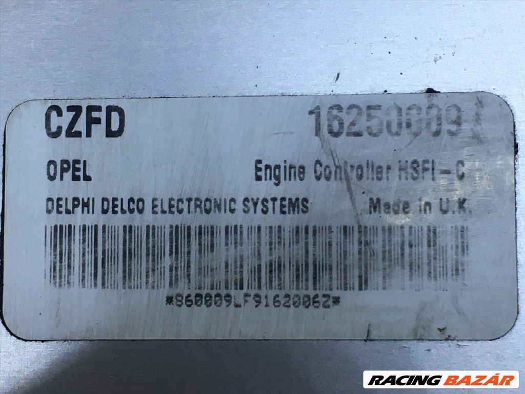 OPEL ZAFIRA A Motorvezérlő opel16250009-delphid99002 3. kép