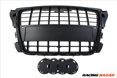 Tuning   hűtőrács GRILL  AUDI A3 8P S8-STYLE BRIGHT BLACK (09-12) PDC