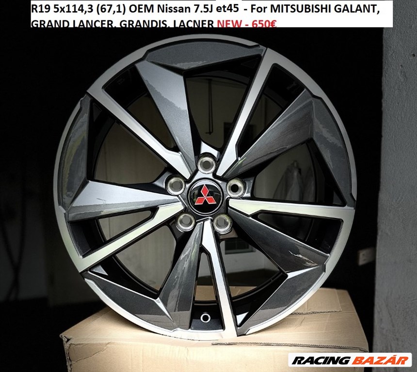 R19 5x114,3 (67,1) OEM Nissan 7.5J ET45 - For MITSUBISHI GALANT, GRAND LANCER, GRANDIS 1. kép