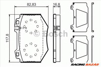 BOSCH 0 986 494 352 - fékbetét MERCEDES-BENZ