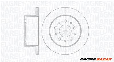MAGNETI MARELLI 361302040137 - féktárcsa CITROËN FIAT PEUGEOT