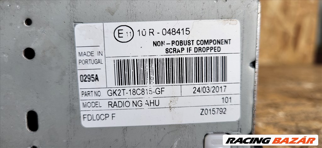 Ford TRANSIT custom MK8 12- Rádió információs kijelző vezérlő 2725 gk2t18c815gf 8. kép