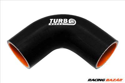 Szilikon könyök 90 fok  TurboWorks Pro Black 67mm