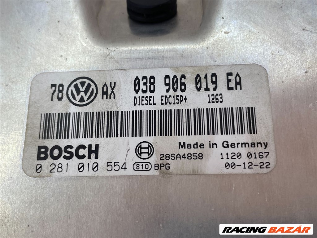 VW PASSAT B5 Motorvezérlő 038906019ea-0281010554 3. kép
