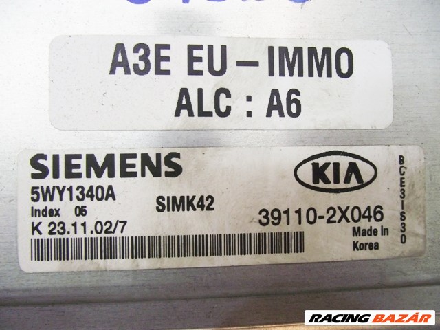KIA/RIO (DC_) 1.3 motorvezérlő egység 391102x046 2. kép