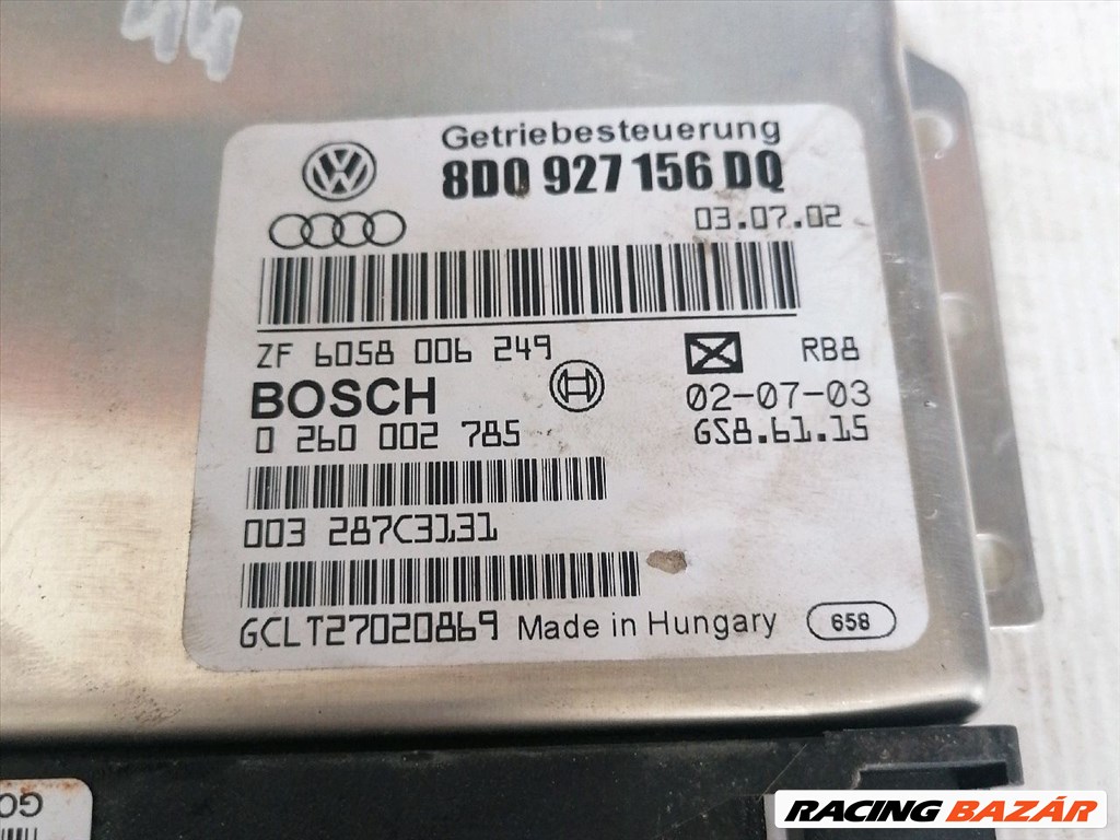 VW PASSAT B5 Motorvezérlő 8d0927156dq-bosch0260002785 2. kép