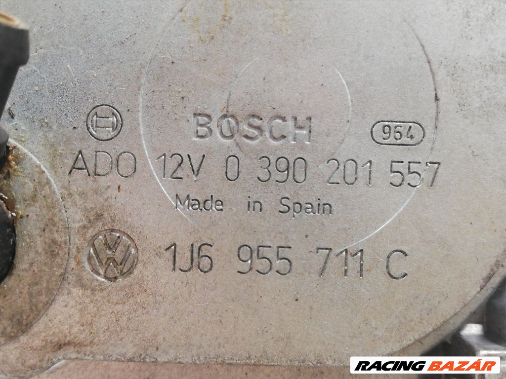 VW GOLF IV Hátsó Ablaktörlő Motor bosch0390201557-vw1j6955711c 3. kép