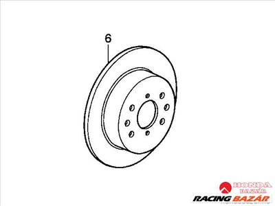 HÁTSÓ FÉKTÁRCSA 42510-S6D-E00