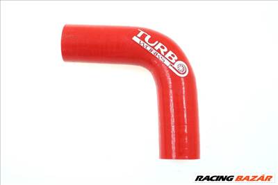 Szilikon könyök TurboWorks Piros 90 fok 10mm