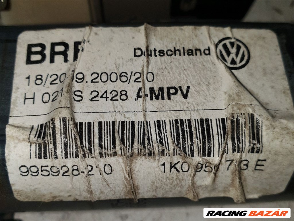 VW TOURAN Bal hátsó Ablakemelő Motor vw1k0959703e-brf995928210 3. kép