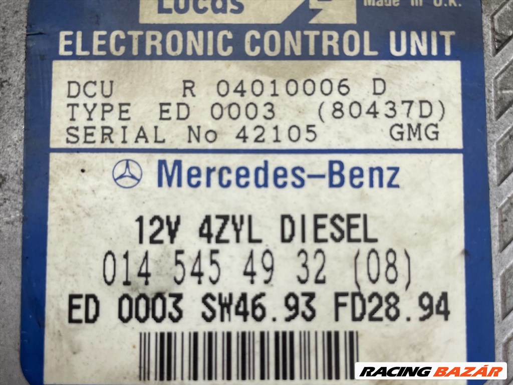 MERCEDES-BENZ C-CLASS Motorvezérlő 145454932 3. kép