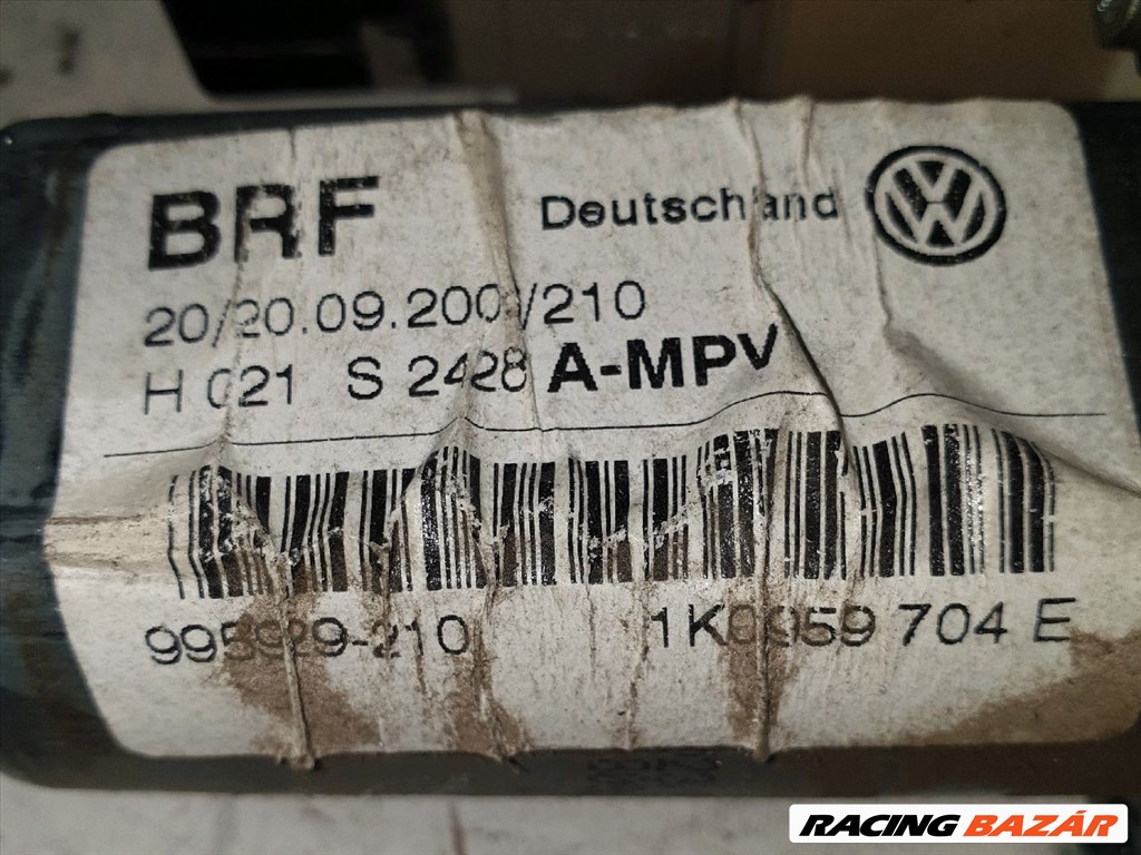 VW TOURAN Jobb hátsó Ablakemelő Motor brf995929210-vw1k0959704e 3. kép
