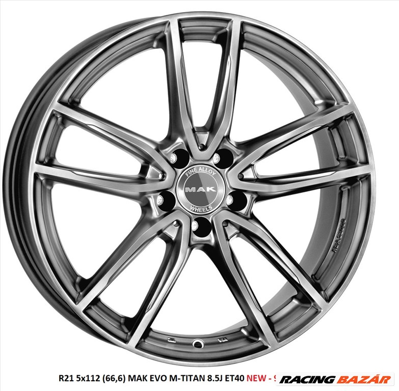 R21 5x112 (66,6) MAK EVO M-TITAN 8.5J ET40 NEW - 900 EUR 1. kép