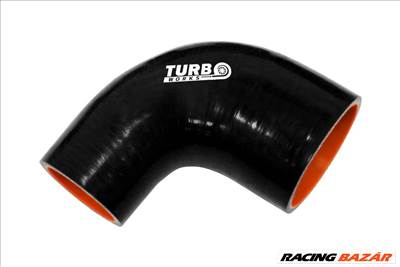 Szilikon szűkítő könyök 90 fok  TurboWorks Pro Black 76-89mm