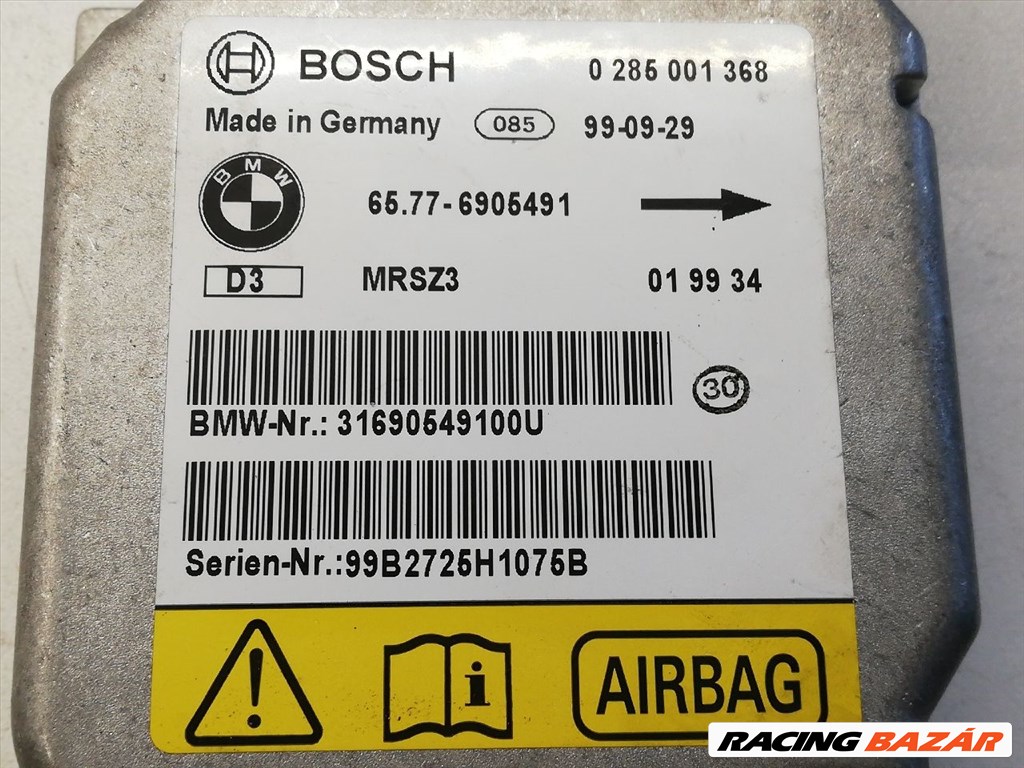 BMW 3 E46 Légzsák Elektronika bosch0285001368-bmw65776905491 3. kép