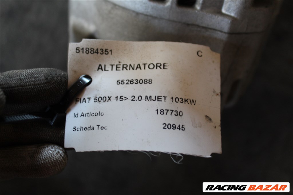 Fiat 500X generátor  51884351 (143) 3. kép