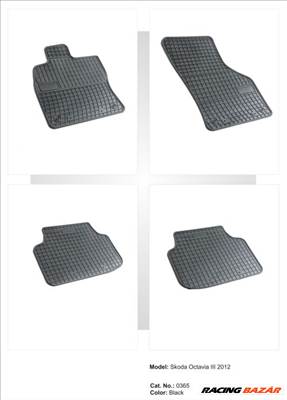 Skoda Octavia III méretpontos gumiszőnyeg garnitúra