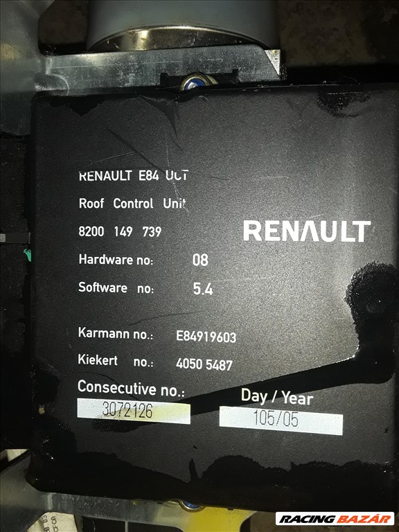 Renault Megane 2 CC Tetőhidraulika Szivattyú 4. kép