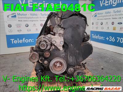 FIAT F1AE0481C bontott motor,  autó motor, használt motor, FIAT motor