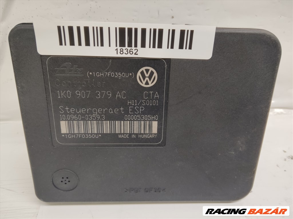 Volkswagen Golf V. 2003-2008 ABS Elektronika 1K0907379AC, 1K0614517AE, 10.0206-0240.4, 10.0960-0359.3 1. kép